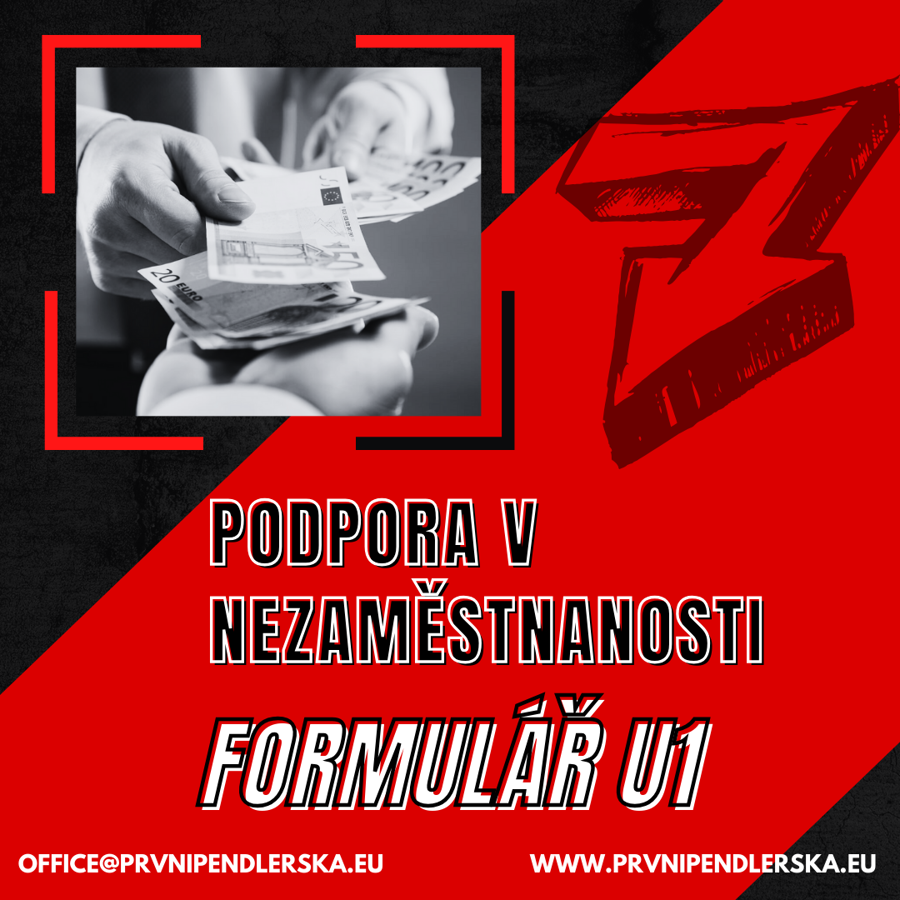 Formulář U1 pro výpočet podpory v nezaměstnanosti